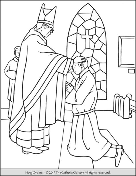 sacrament of holy orders coloring page