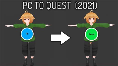Vrchat Pc To Quest Avatar Tutorial Fallback Compatible Youtube