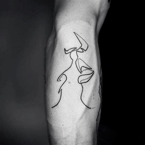 Stotker has uploaded 728 photos to flickr. 50 Simple Line Tattoos For Men - Manly Ink Design Ideas