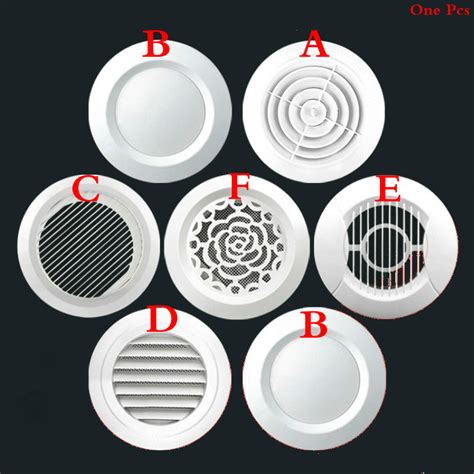 Abs Round Air Ventilation Grille Air Louver Vent Air Duct Vent Covers