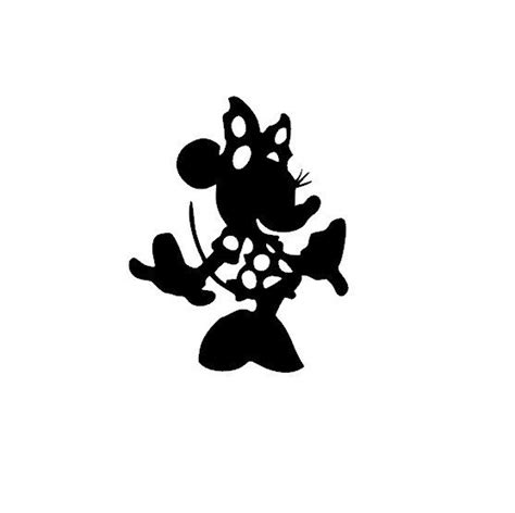 Minnie Mouse Silhouette Vinyl Decal Sticker Etsy In 2021 Minnie