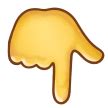 √ Arti Emoji 👇 Tangan Menunjuk Ke Bawah - Emojipedia