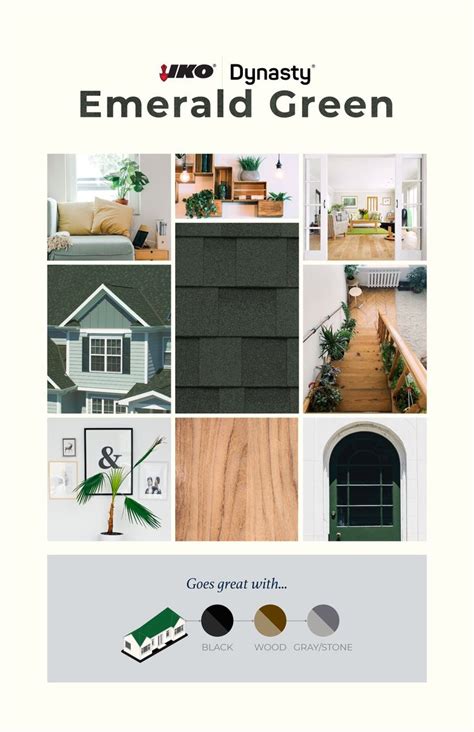 View the color swatches below. Emerald Green: IKO Dynasty | Residential roofing shingles ...