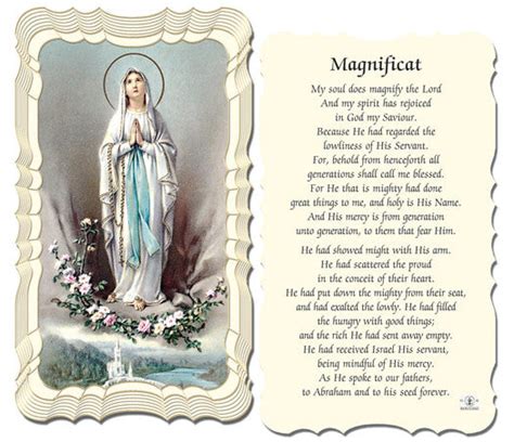 The Magnificat Holy Card
