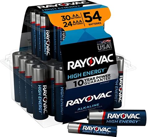 Rayovac AA Batteries Double A Battery Alkaline 60 Count Amazon Ca