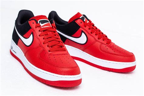 Nike Leather Air Force 1 07 Lv8 1 Mystic Red White Black For Men Lyst