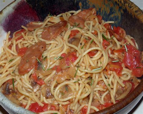 Read on for a personal list of favorite recipes that add in pastas, spices, veggies. Pasta with Smoked Sausage and Tomato Rosemary Cream Sauce ...