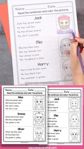 This Set Of Read And Color Reading Comprehension Worksheets Is Great