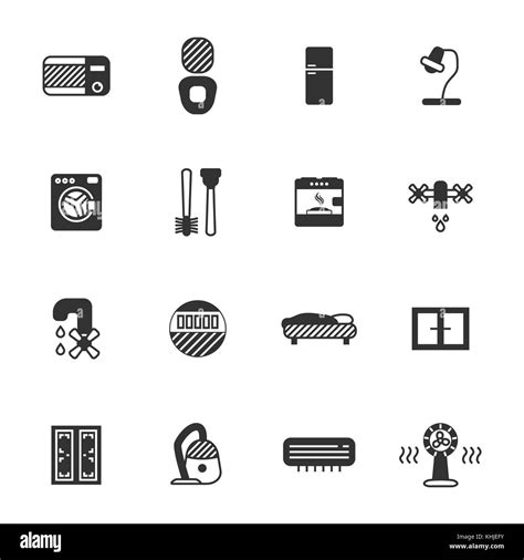Household Appliances Icon Set Stock Vector Image And Art Alamy