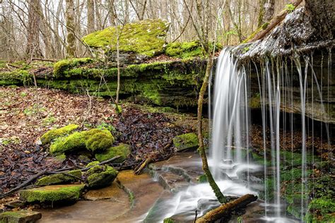Natural State Spring Arkansas Waterfall Landscape Photograph By Gregory