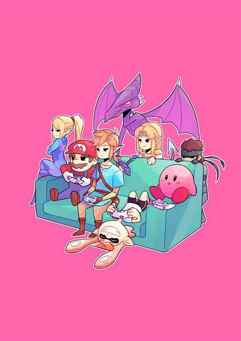 Pink Cartoon Fictional Character Illustration Art Super Smash Bros