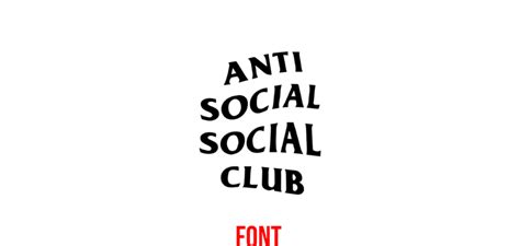 Anti Social Social Club Font Graphic Pie