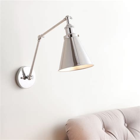 Jonathan Y Rover Industrial French Country Cottage 7 In W 1 Light Chrome Farmhouse Led Wall