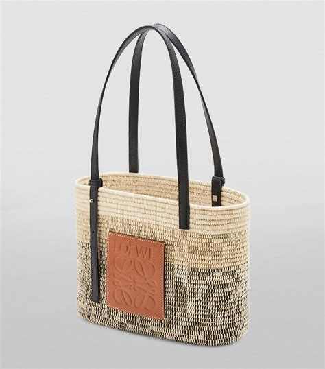 Womens Loewe Brown Small Square Basket Bag Harrods Uk