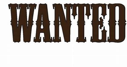 Wanted Font Sign Writing Western Word Letters