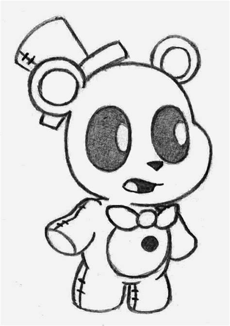 Fnaf Golden Freddy Drawing At Explore Collection
