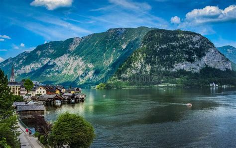 Hallstatt Lakeside Village In Austria Stock Image Image Of Region