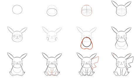 How To Draw Pikachu Face - How To Do Thing