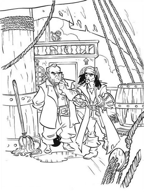 Pirates of the Caribbean coloring pages