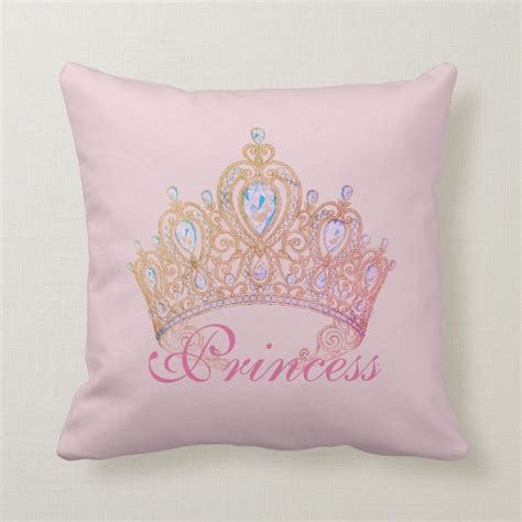 Pink Princess Crown Pillow