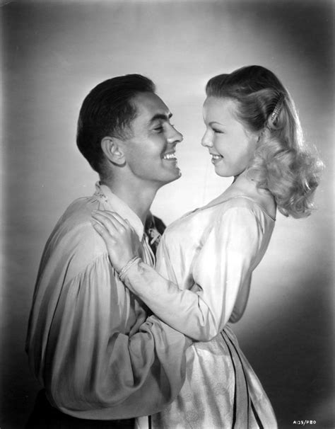 tyrone power and cecile aubry the black rose