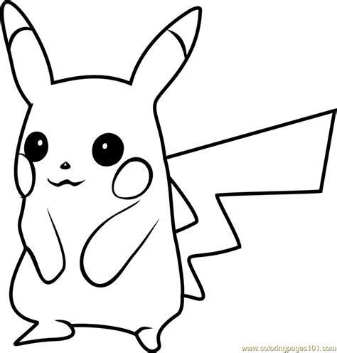 Pikachu Pokemon Go Printable Coloring Page For Kids And Adults