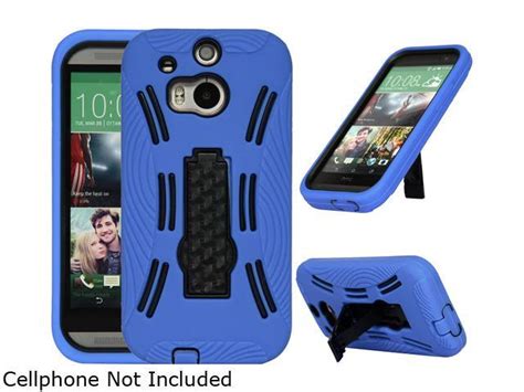 Gearit Blue Rugged High Impact Hybrid Armor Case Cover Stand For Htc One M8 Ghtcm8hybipbl