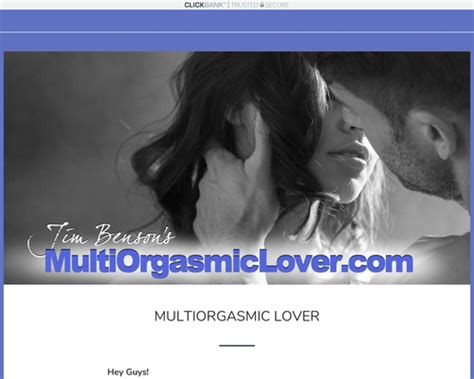 Multi Orgasmic Lover Program Special The Awakened Masculine Reviewexp