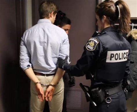 He Trembled As The Policewoman Reached For The Door While The Other Female Officer Held Him He