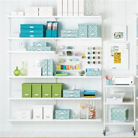 4.8 out of 5 stars 2,258. White Elfa Décor Craft Room Shelving | Craft room office ...