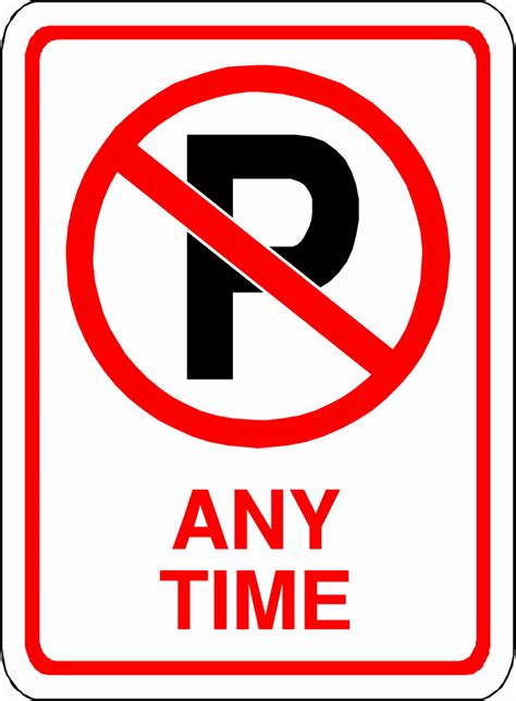 No Parking Sign Free Printable Allfreeprintable Clipart Best Images