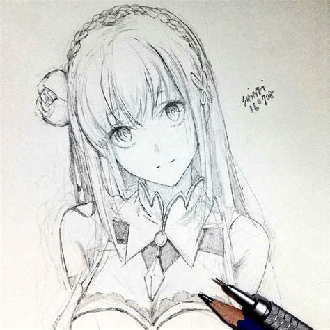 Pinterest Anime Girl Drawing Ideas