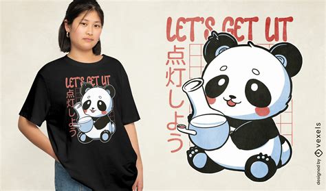 Panda Bear Cute Animal T Shirt Design Vector Download