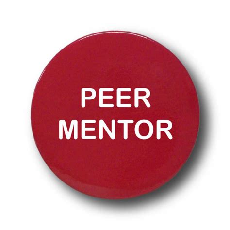Peer Mentor Pin Badges 45mm Dia School Mentoring Schemes