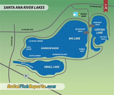5 it rises in the san bernardino mountains and flows santa ana canyon is between the first and second ridges and big bear lake is in the background. Santa Ana River Lakes - Fish Reports & Map