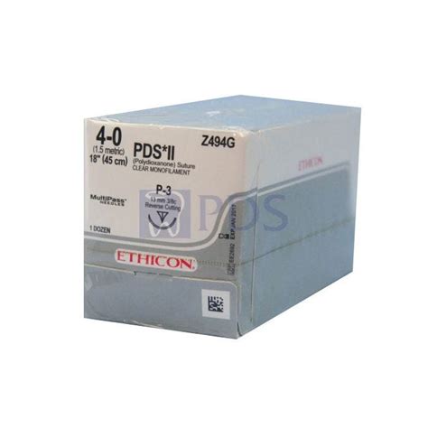 Ethicon Pds Ii Sutures P 3 Prime Dental Supply