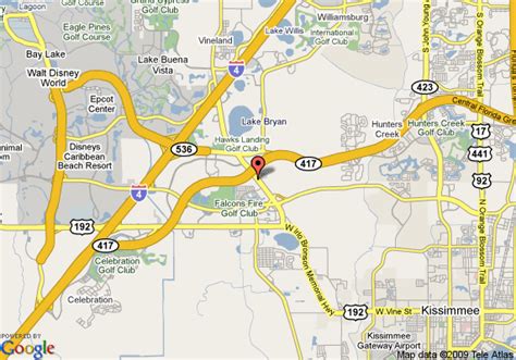 Map Of Lake Buena Vista Resort Village And Spa Orlando