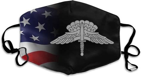 Military Freefall Parachutist Badge Adjustable Windproof Mask Reusable