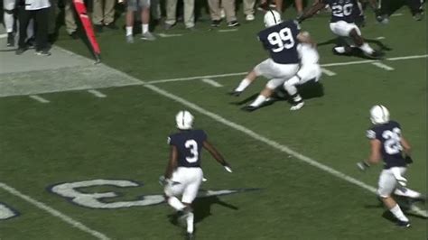 Penn State S Kicker Dishes Out Big Hit Espn Video