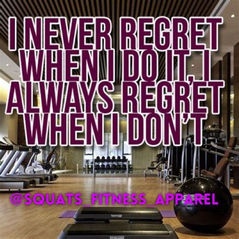 No Regrets Fitness Motivation Inspiration Squat