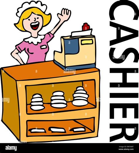 Clipart Of A Cashier