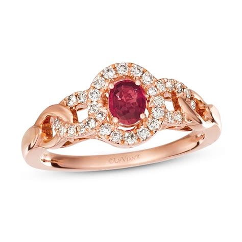 Le Vian Ruby Ring 14 Ct Tw Diamonds 14k Strawberry Gold Kay