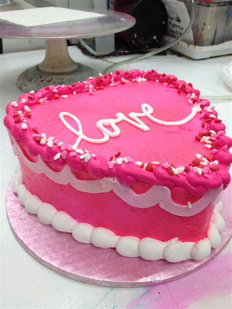 Heart Shaped Cake Valentine Cake Valentines Frosting Icing Heart