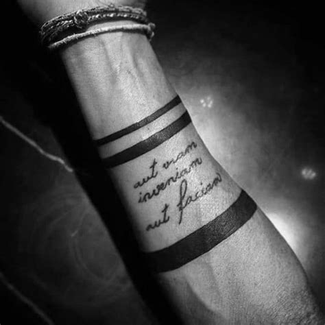 40 Forearm Quote Tattoos For Men Worded Design Ideas