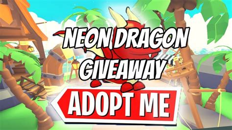 So start by firing up the game and directly from the main menu, click on the next up, click the area that says insert text here and painlessly. ROBLOX LIVE ADOPT ME NEON DRAGON GIVEAWAY! (ROBLOX ADOPT ...