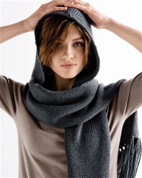 /echarpe au point mousse inspiration pinterest. Tricoter une echarpe capuche