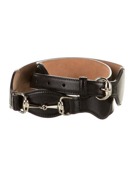 Gucci Leather Horsebit Belt Accessories Guc413572 The Realreal