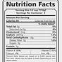 Nutrition Label Worksheets Answer Key Doritos