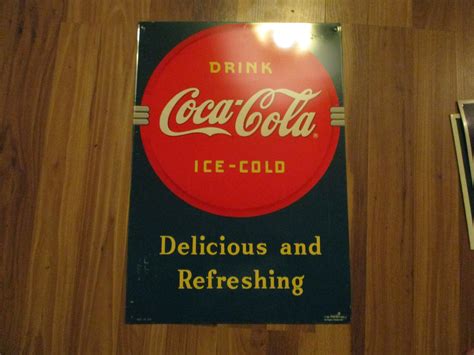 Coca Cola Tin Signs Set Of 3 1990s Repro Forms Great Wall Etsy