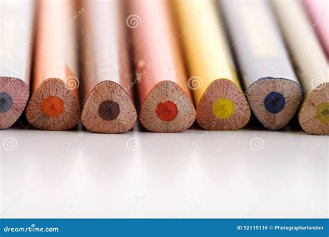 Rainbow Colored Pencils Close Up Stock Photo Image Of Pastel